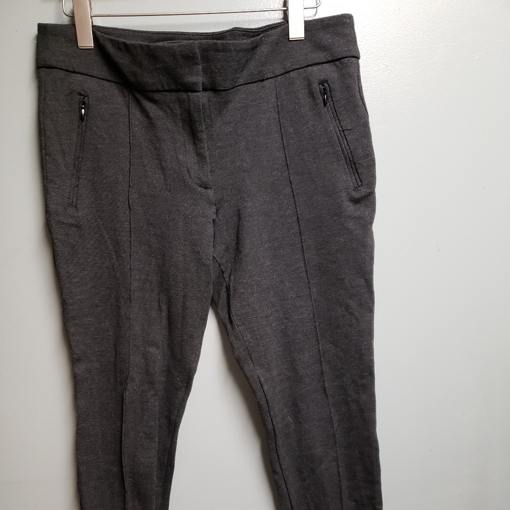 Anne Taylor Loft Grey Leggings Capri Ankle Pants